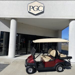 2020 Club Car Electric 4-pass Golf Car- Burgundy