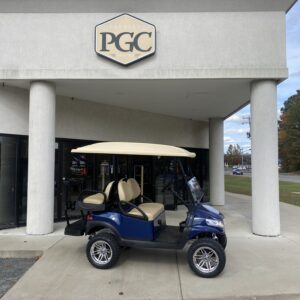 2020 Club Car 4-pass Lifted Electric Golf Car- Blue Phoenix